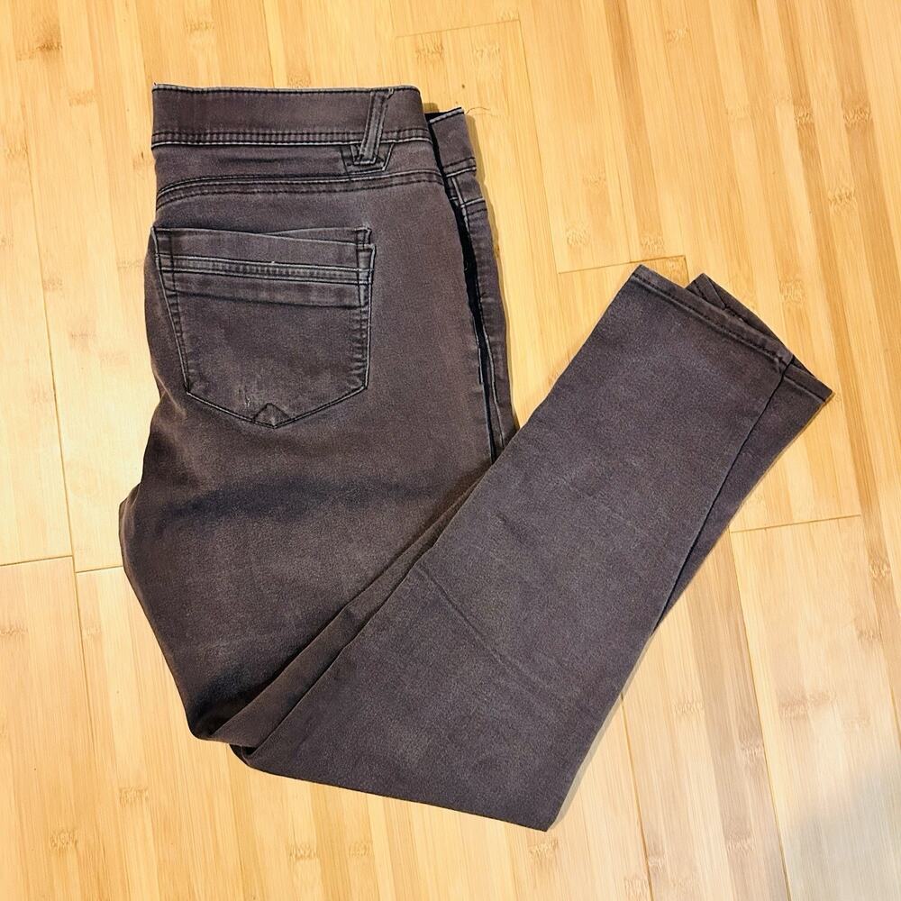 Democracy Ab Technology Women's Size 10 Gray Mid Rise Stretch Skinny Slimming